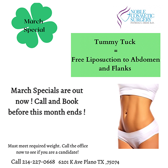 Our March specials - Plano TX
